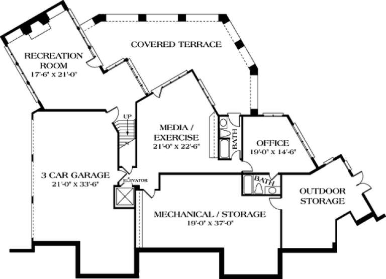 House Plan House Plan #13080 Drawing 1