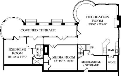 Floorplan 1 for House Plan #3323-00541