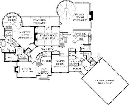 Floorplan 2 for House Plan #3323-00541