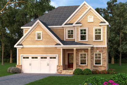 Traditional House Plan #009-00113 Elevation Photo