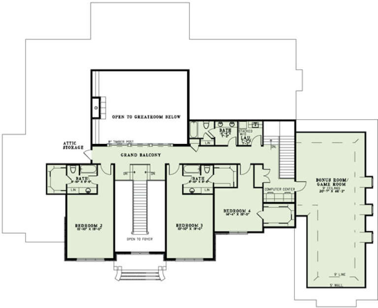 House Plan House Plan #13166 Drawing 2
