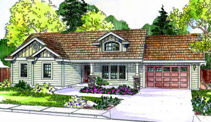 Country House Plan #035-00375 Elevation Photo