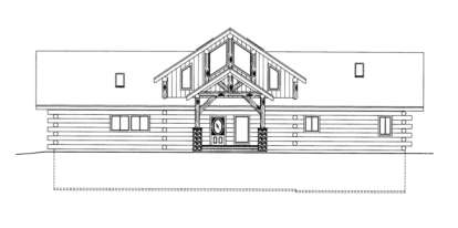 Lake Front House Plan #039-00081 Elevation Photo