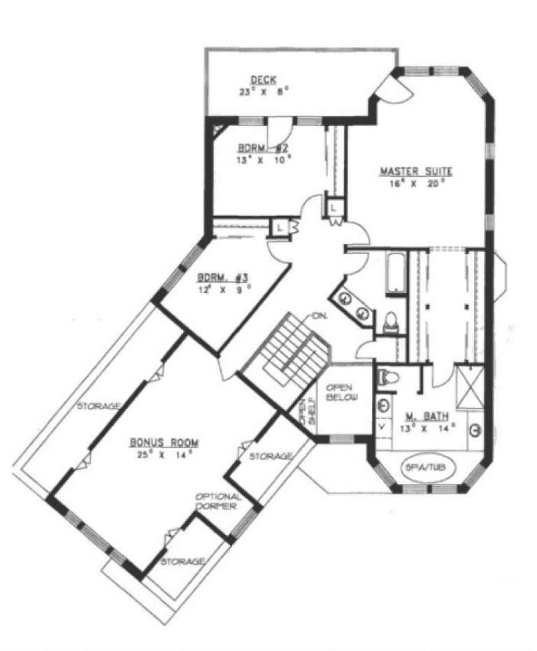 House Plan House Plan #1341 Drawing 3