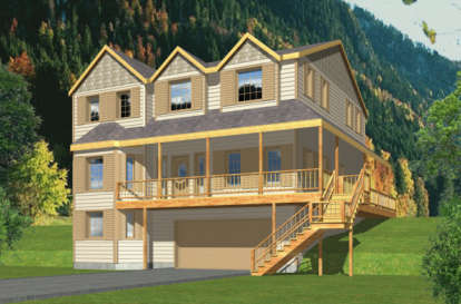 Craftsman House Plan #039-00093 Elevation Photo