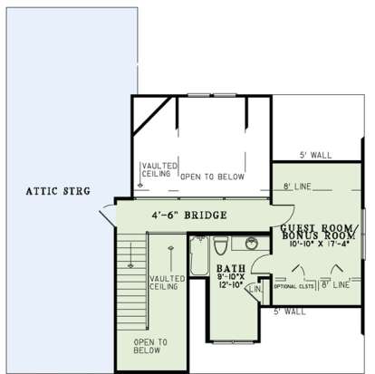 Floorplan 3 for House Plan #110-00893