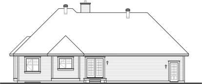 Ranch House Plan #034-00977 Elevation Photo