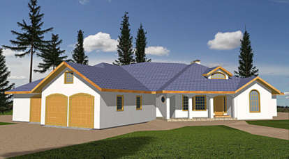 Contemporary House Plan #039-00111 Elevation Photo