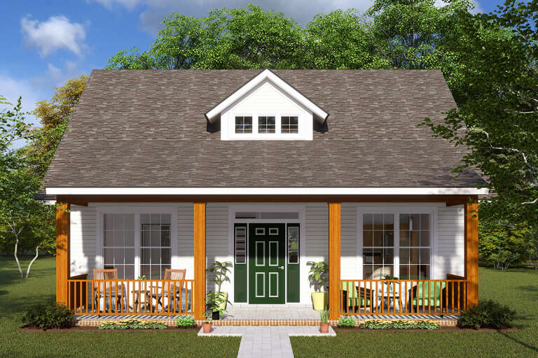 House Plan House Plan #13685 Front Elevation 