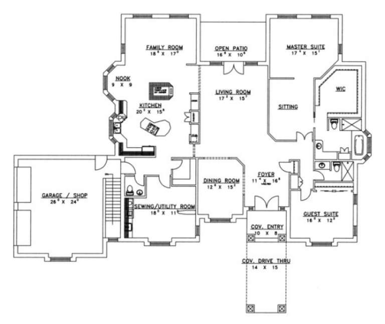 House Plan House Plan #1378 Drawing 2