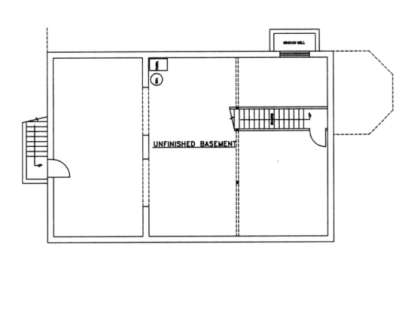 Basement Floor for House Plan #039-00129