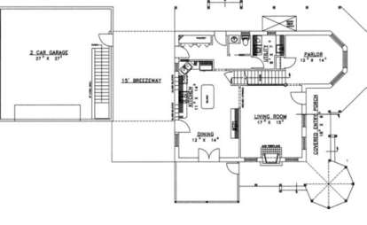 First Floor for House Plan #039-00129