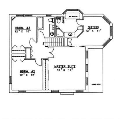Second Floor for House Plan #039-00129