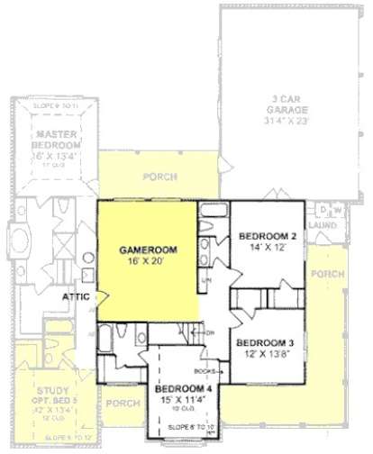 Floorplan 2 for House Plan #4848-00219