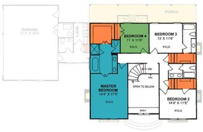 Floorplan 2 for House Plan #4848-00254
