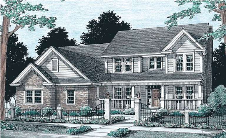 House Plan House Plan #13930 Front Elevation