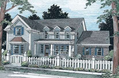 Farmhouse House Plan #4848-00261 Elevation Photo