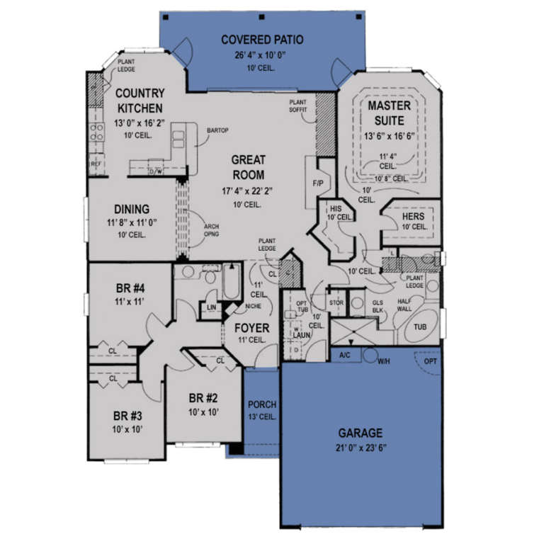 House Plan House Plan #14013 Drawing 1