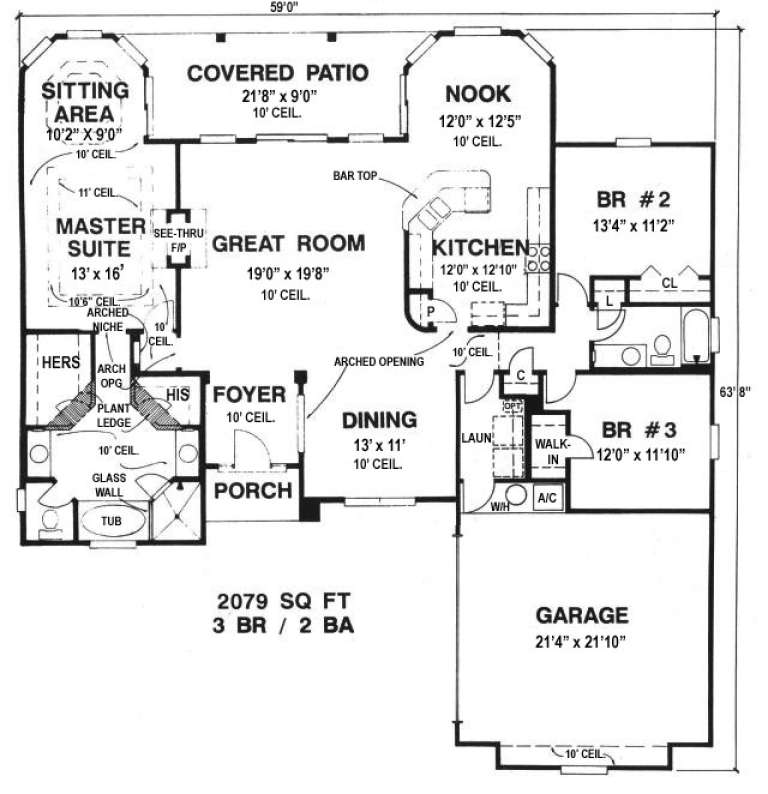 House Plan House Plan #14015 Drawing 1