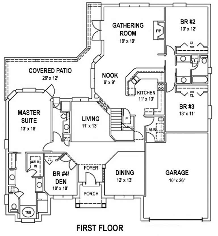 House Plan House Plan #14060 Drawing 1