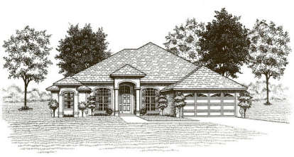 Ranch House Plan #4766-00098 Elevation Photo