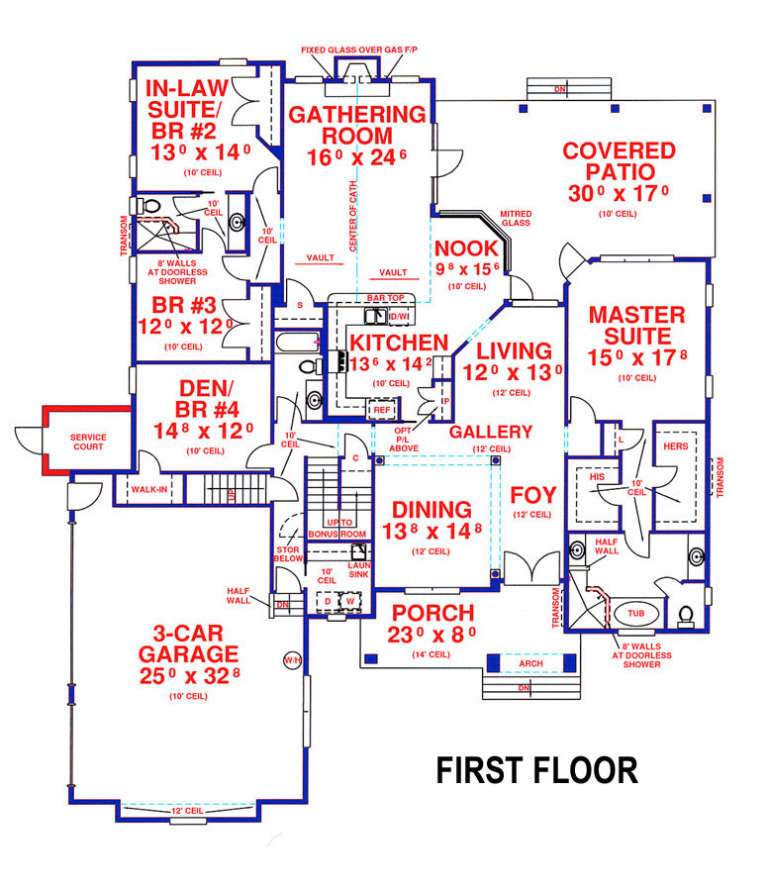 House Plan House Plan #14089 Drawing 1