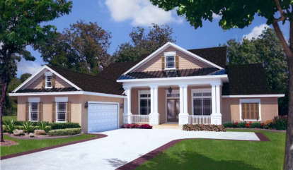Florida House Plan #4766-00119 Elevation Photo