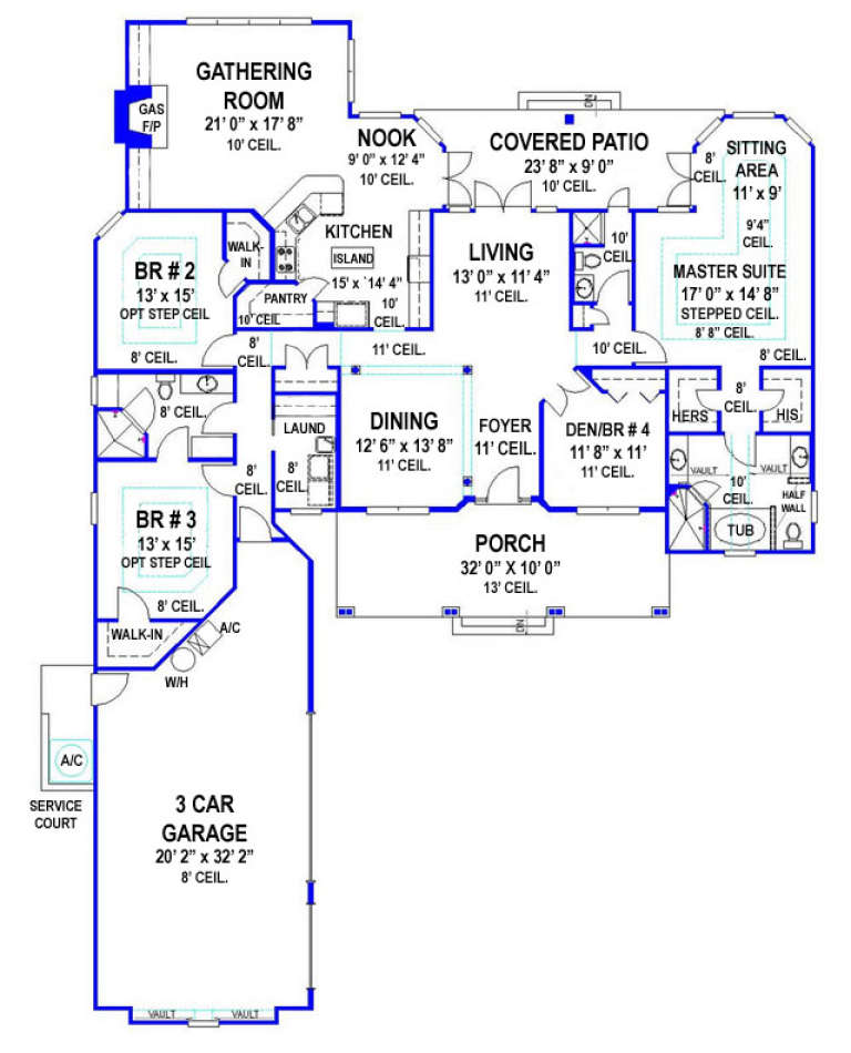 House Plan House Plan #14143 Drawing 1