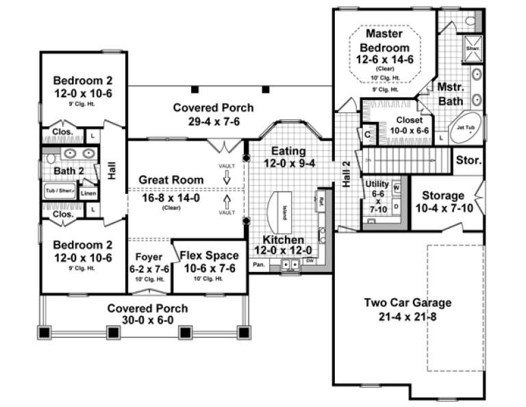 House Plan House Plan #14203 Drawing 1