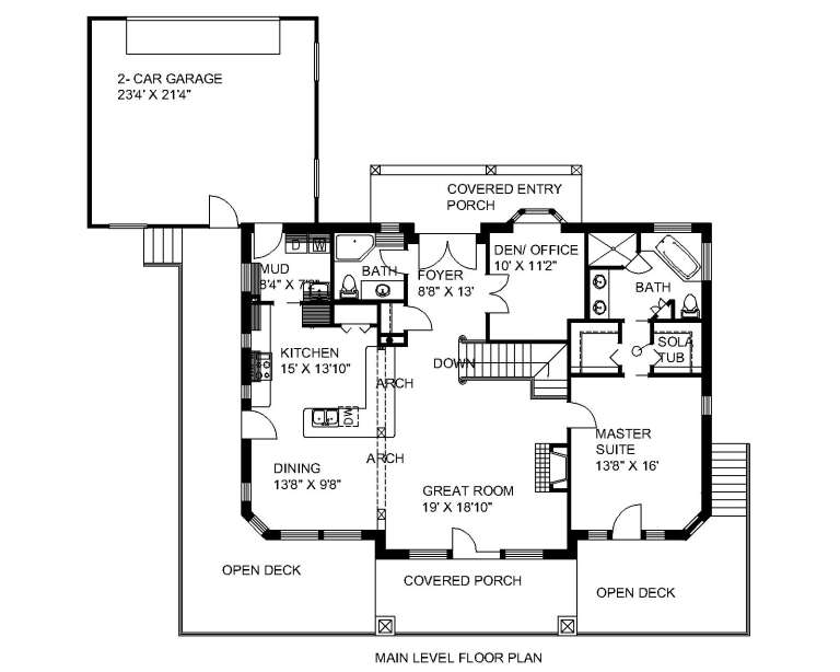House Plan House Plan #1423 Drawing 1