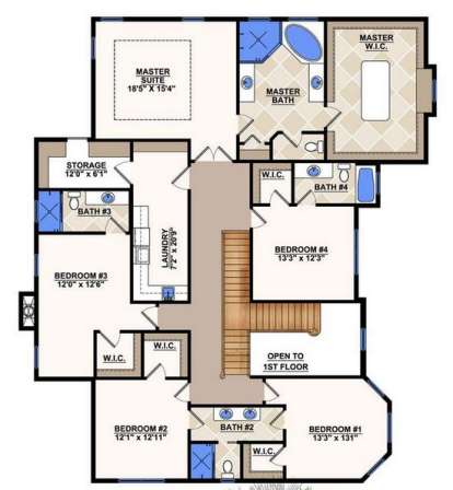 Floorplan 2 for House Plan #5565-00003