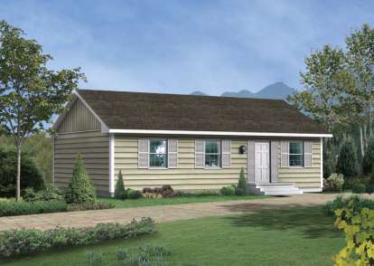Ranch House Plan #5633-00010 Elevation Photo