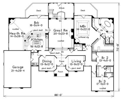 Floorplan 1 for House Plan #5633-00026