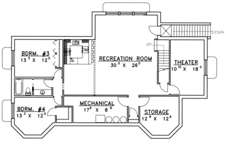 House Plan House Plan #1434 Drawing 1