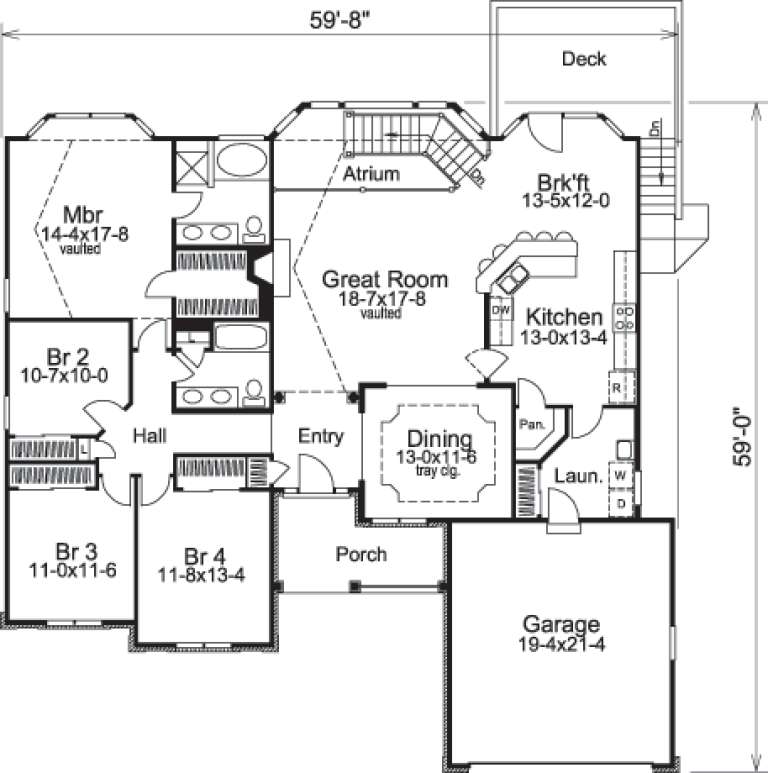 House Plan House Plan #14396 Drawing 1