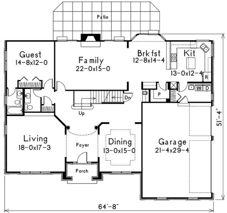 House Plan House Plan #14404 Drawing 1