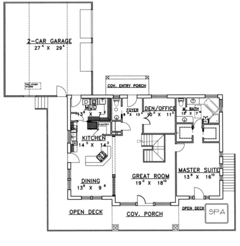 House Plan House Plan #1442 Drawing 2