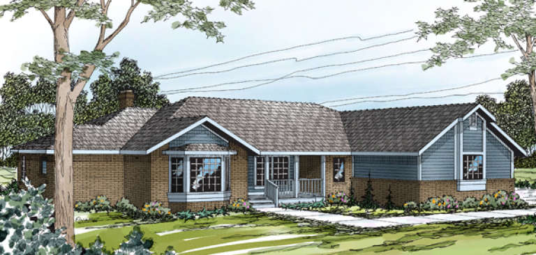 House Plan House Plan #14426 Front Elevation