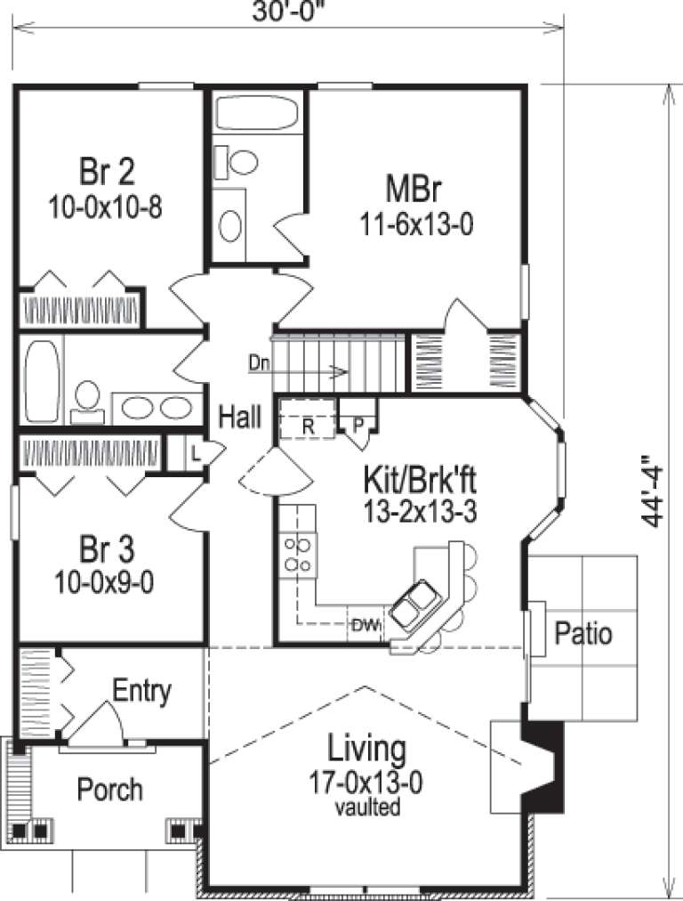 House Plan House Plan #14436 Drawing 1