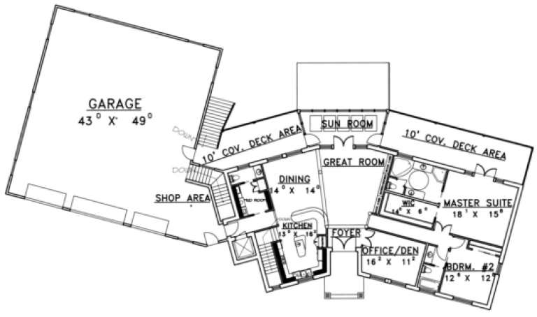 House Plan House Plan #1445 Drawing 2