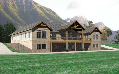 Luxury House Plan #039-00184 Elevation Photo