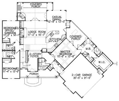 Main Floor  for House Plan #699-00048