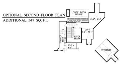 Second Floor for House Plan #699-00048