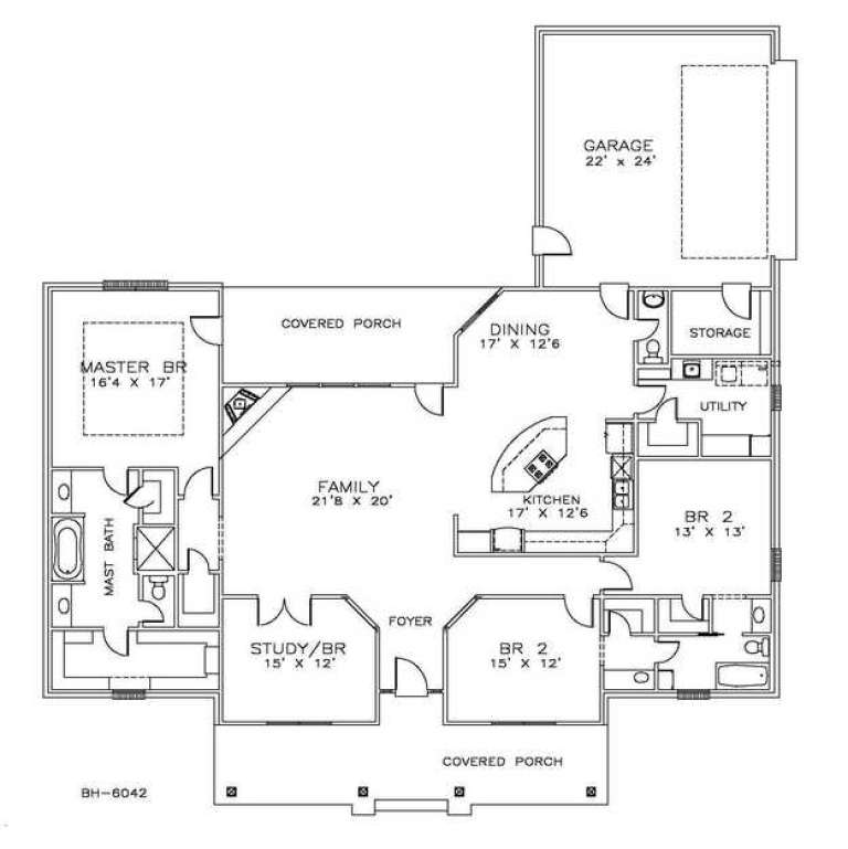 House Plan House Plan #14513 Drawing 1