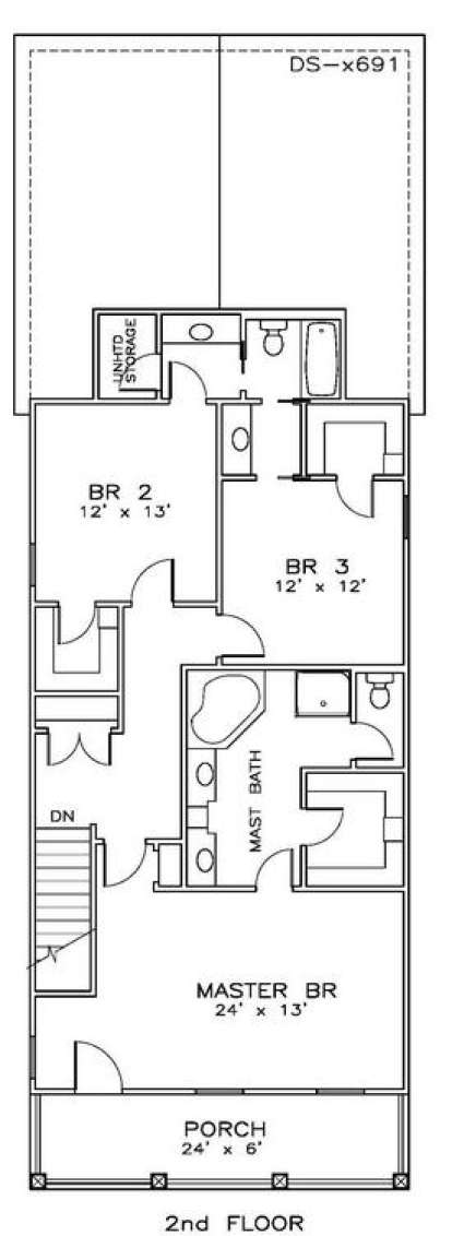Floorplan 2 for House Plan #6471-00042