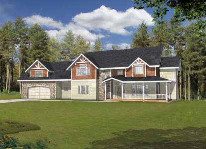 Luxury House Plan #039-00193 Elevation Photo