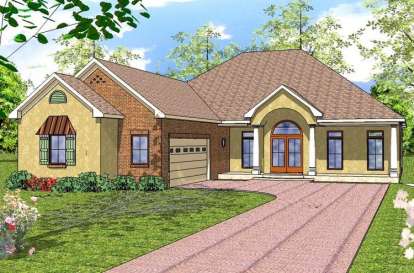 French Country House Plan #6471-00070 Elevation Photo