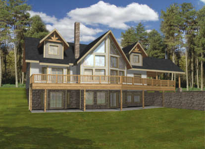 Mountain House Plan #039-00198 Elevation Photo