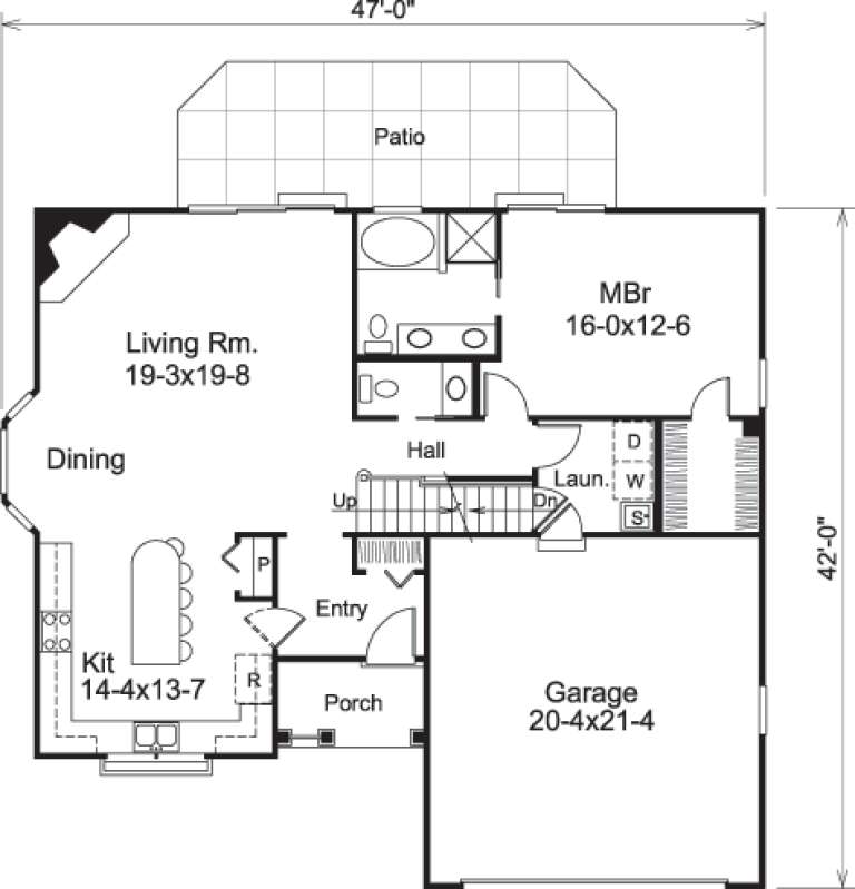 House Plan House Plan #14647 Drawing 1