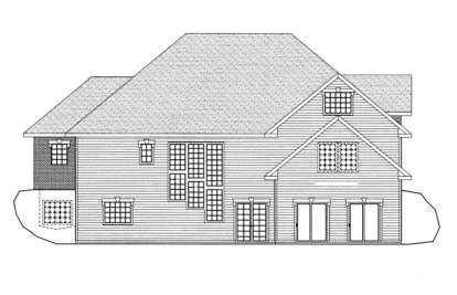 Traditional House Plan #039-00204 Elevation Photo